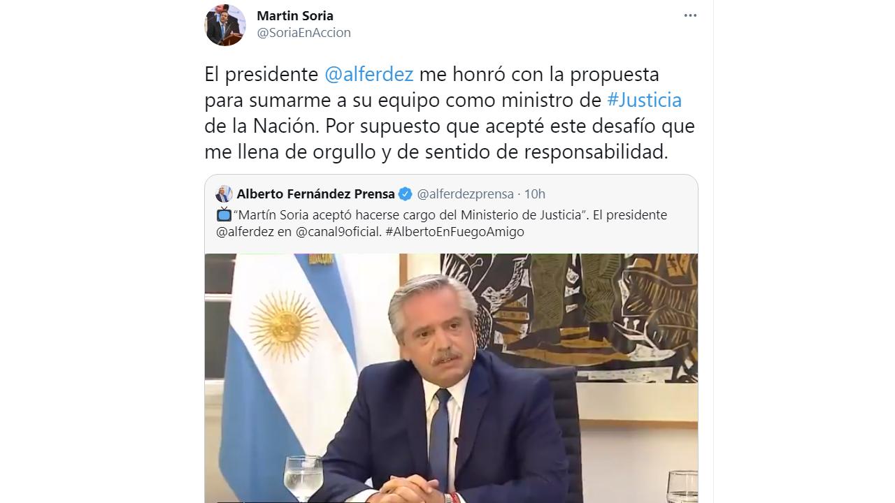 Martín Soria: “necesitamos una Justicia que se corresponda con un Estado de Derecho