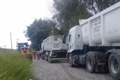 Trabajos a pleno para recuperar los caminos para la carrera