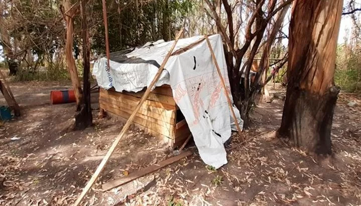 Uno de los lugares donde habitaban los trabajadores. FOTO GOBIERNO NACIONAL. 