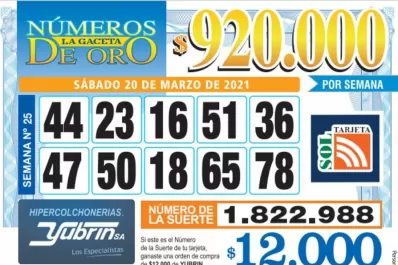 Los Números de Oro de LA GACETA