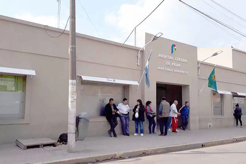 Hospital cental de Pilar, en Buenos Aires.