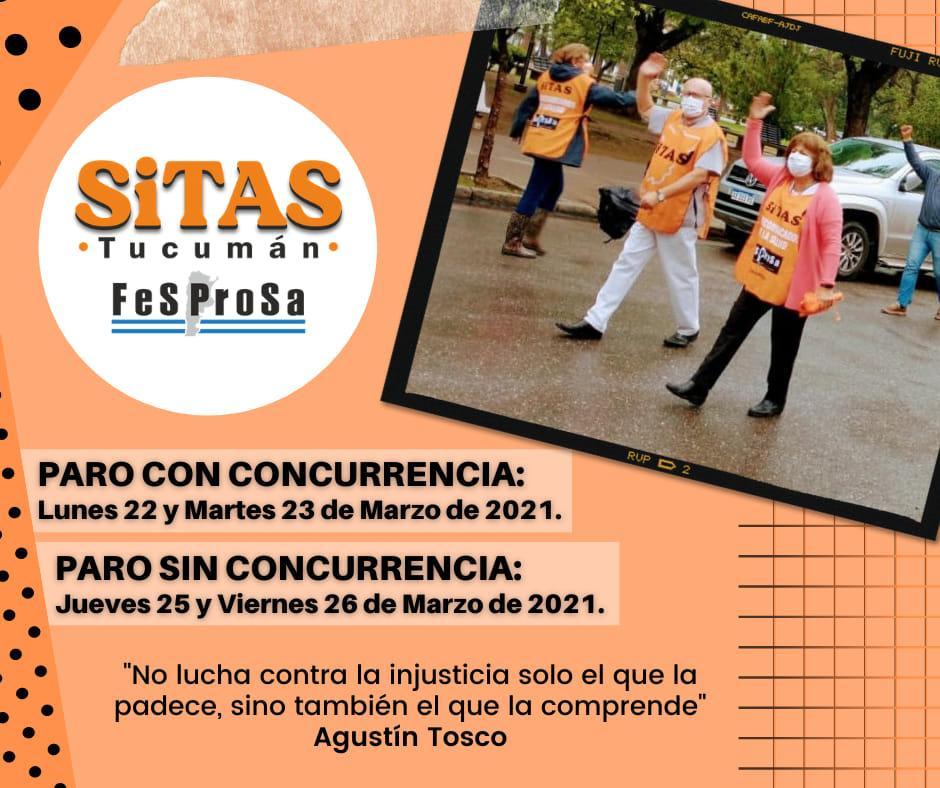 Nueva semana de paro en hospitales de Tucumán por parte de los trabajadores de la salud