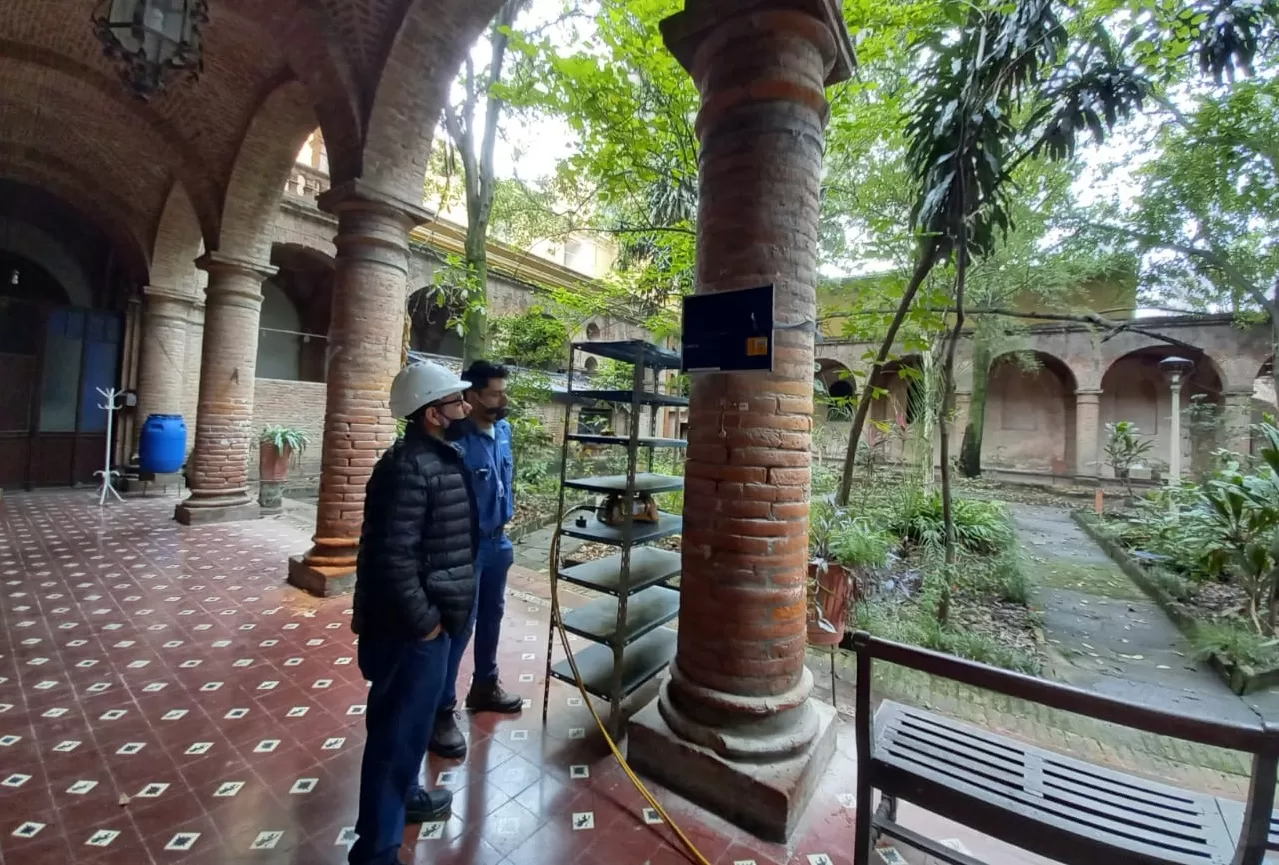 Toman radiografías de las columnas de la Iglesia San Francisco y evalúan su reapertura