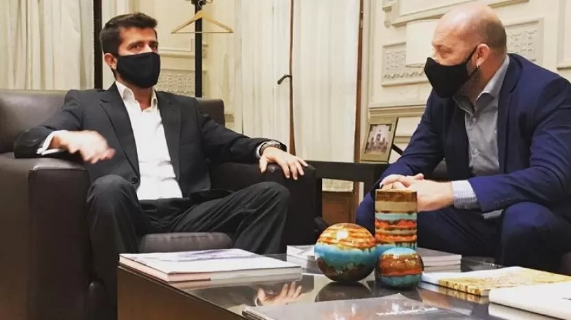 Sebastián Giobellina, junto a Guillermo Autino.