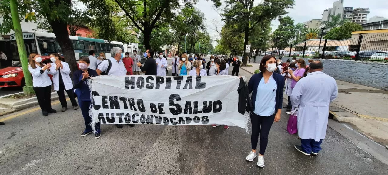 Reclamo de trabajadores de Sitas. Foto: Prensa Sitas (ARCHIVO)