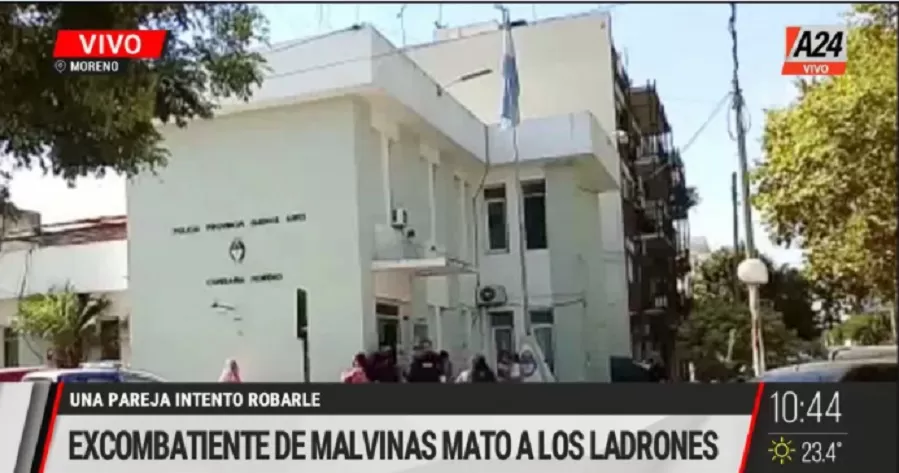 Excombatiente de Malvinas mató a dos ladrones. FOTO CAPTURA DE PANTALLA. 
