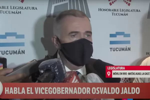 Jaldo: no tengo trato y hace tiempo que no converso con el Gobernador