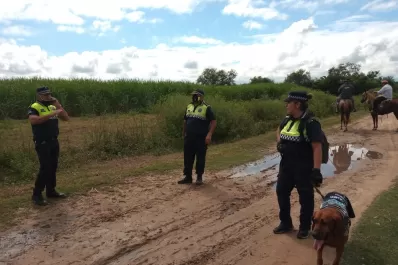 Más de 160 policías buscan a un hombre desaparecido en Leales: no descartan un homicidio