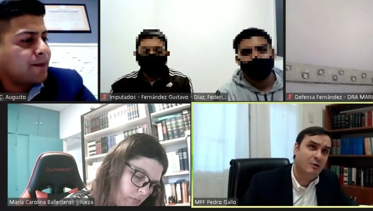 COMPLICADOS. La Justicia avanza en la recolección de pruebas contra Díaz y Fernández.