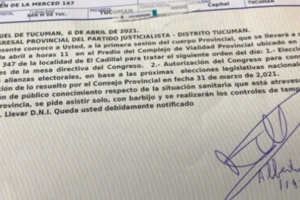 El Congreso del PJ sesionará en El Cadillal por la covid
