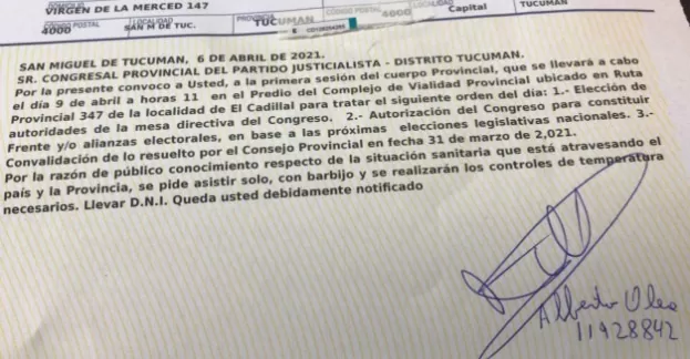 TELEGRAMA. Manzur busca ratificar su liderazgo en el peronismo.  