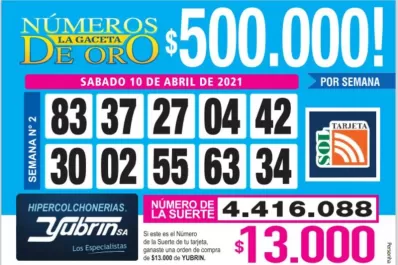 Los Números de Oro de LA GACETA