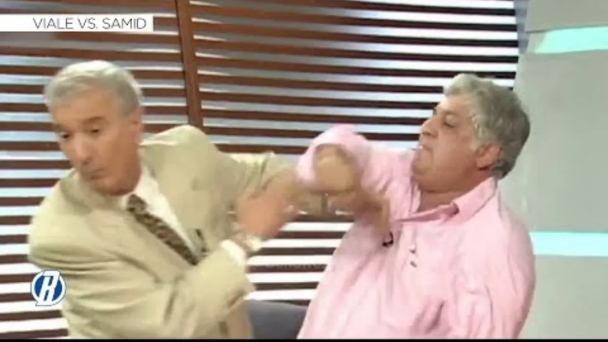 LA PELEA QUE PROTAGONIZARON EN LA TV. 