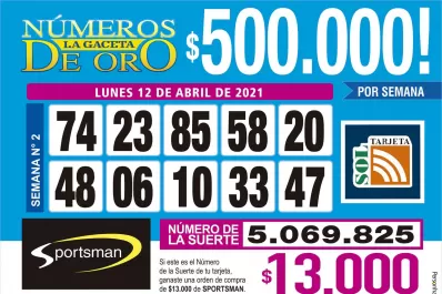 Los Números de Oro de LA GACETA