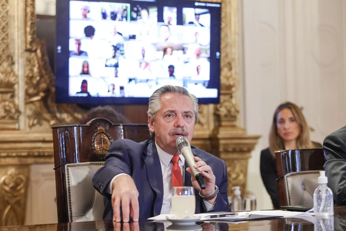 ALBERTO FERNÁNDEZ. Presidente de la Nación. Foto Twitter @CasaRosada