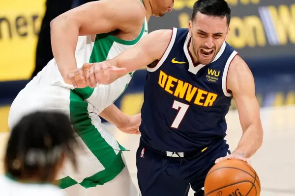 Campazzo anotó 14 puntos en la caída de Nuggets ante Celtics