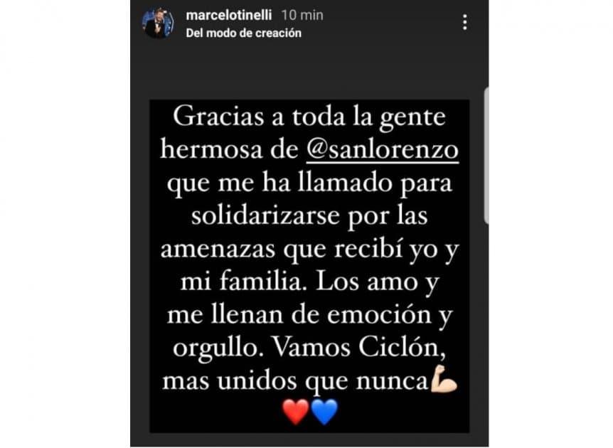 Imputan a un socio de San Lorenzo acusado de amenazar a Tinelli y a su familia