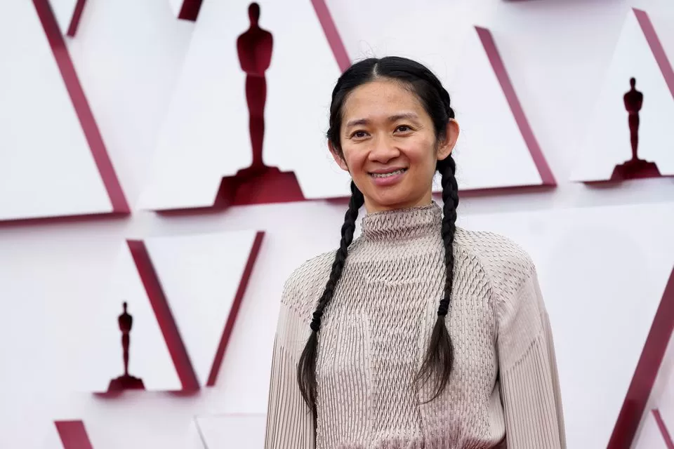 La directora ganadora del Oscar. Foto: Reuters. 