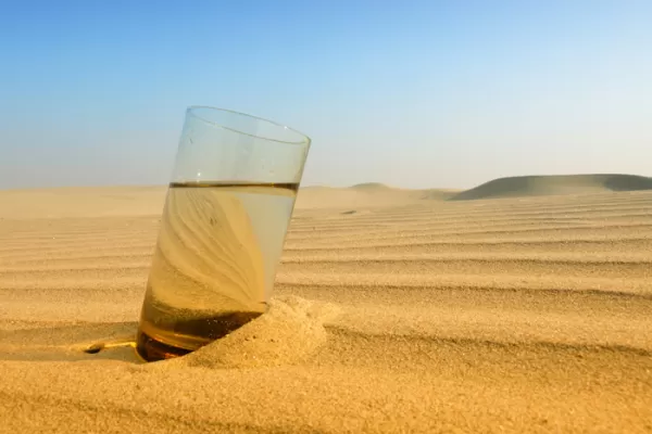 La oposición y un vaso de agua en el desierto