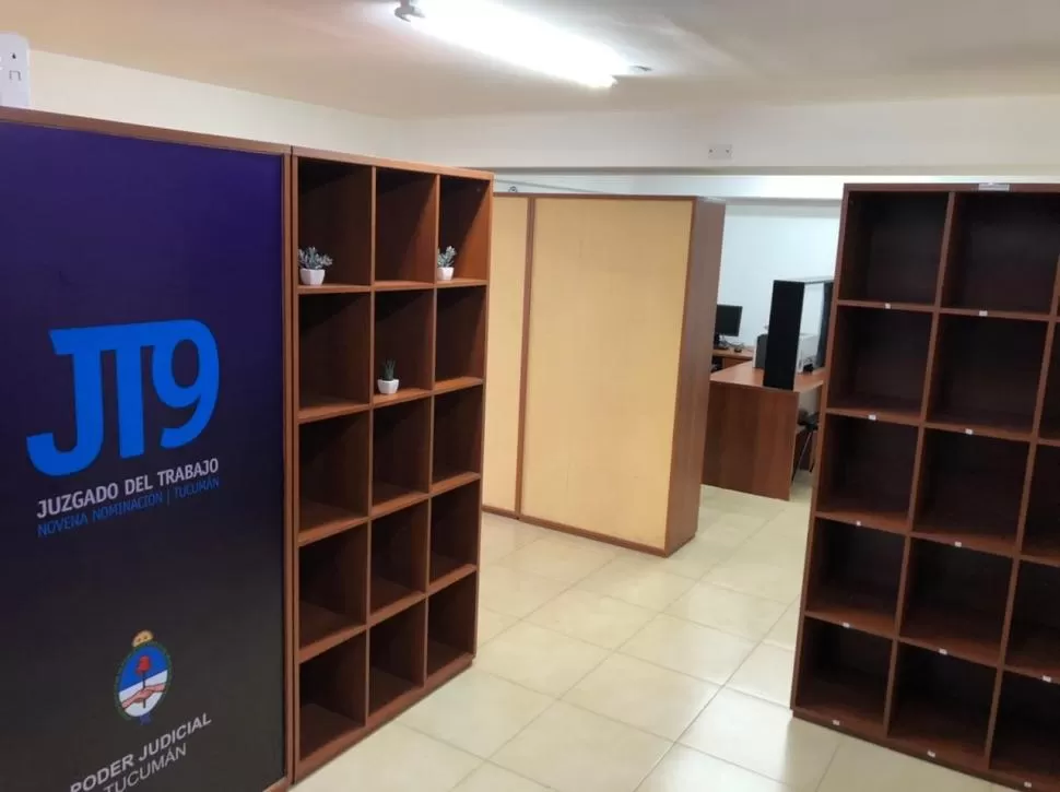 SIN FOJAS. Uno de los juzgados que nació tras el expediente digital.  