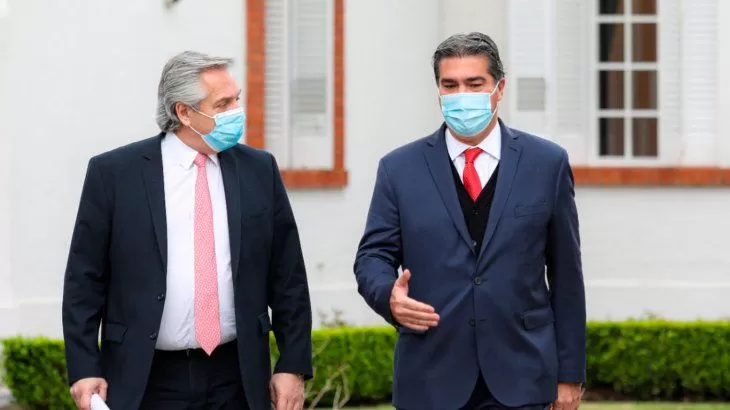 Alberto  Fernández y Jorge Capitanich