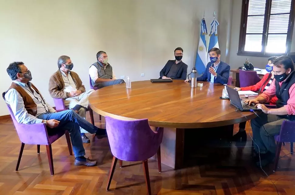 MESA DE TRABAJO. El Ministerio Público Fiscal recibió a los ruralistas. ´