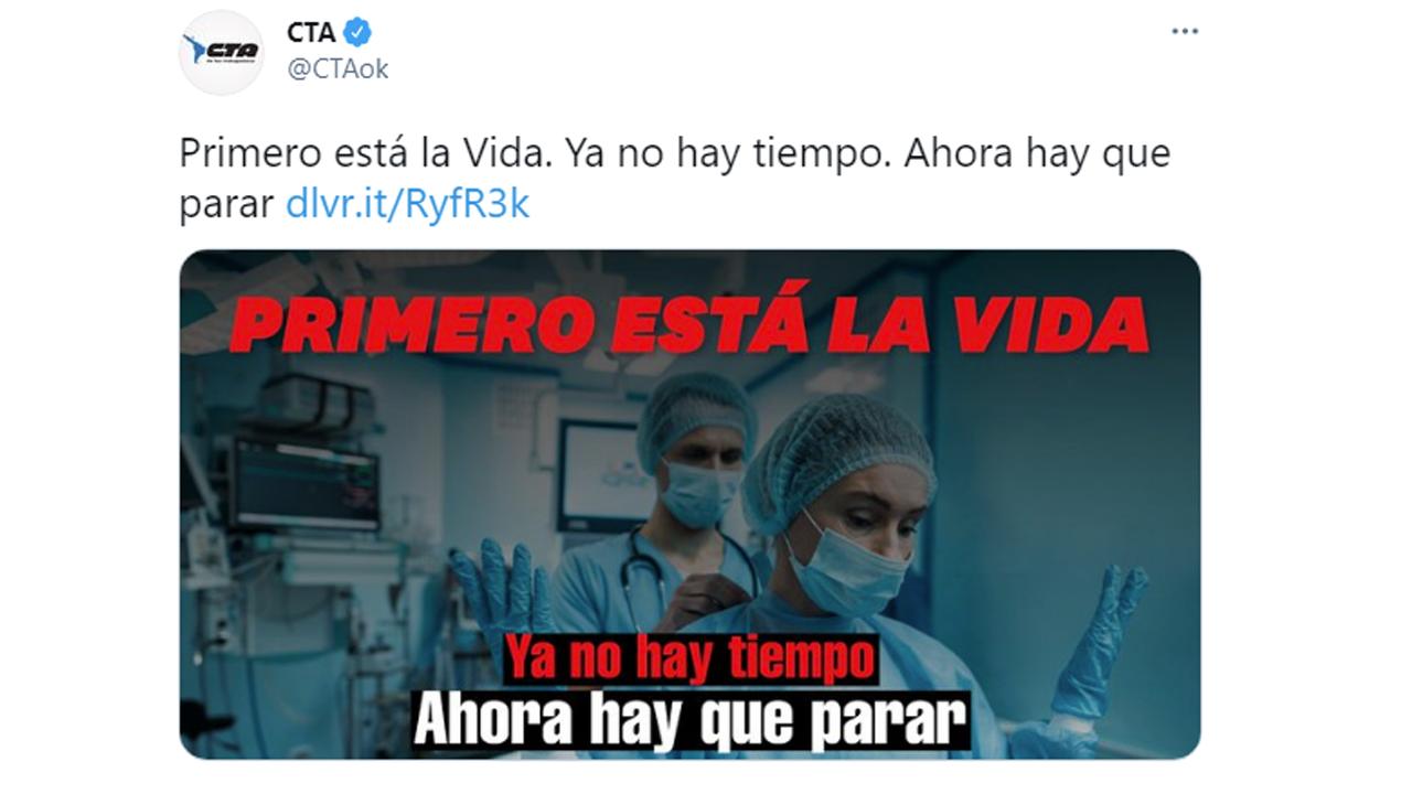 Sindicatos piden al Gobierno volver al aislamiento social: “ahora hay que parar”