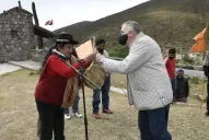 Jaldo, junto a legisladores de su espacio, visitó a la comunidad diaguita La Angostura