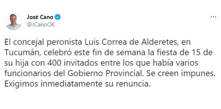 Escándalo: un concejal de Alderetes celebró el cumpleaños de 15 de su hija con 400 invitados