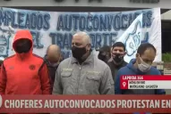 Choferes autoconvocados reclaman frente a la sede de UTA
