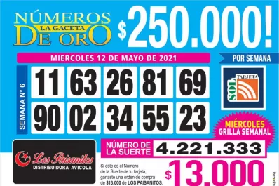 Los Números de Oro de LA GACETA