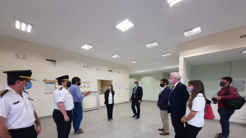SEMANAS ATRÁS. La ministra de Seguridad de la Nación, Sabina Frederic, había visitado las obras de la Comisaría 10.