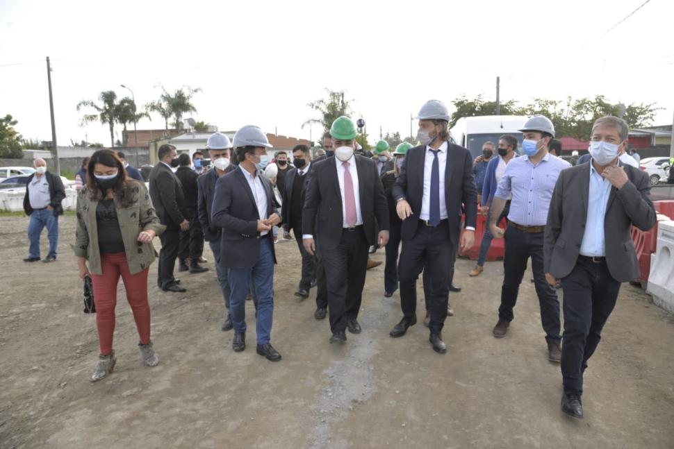 EN CONCEPCIÓN. Sánchez recibió a las autoridades nacionales. 