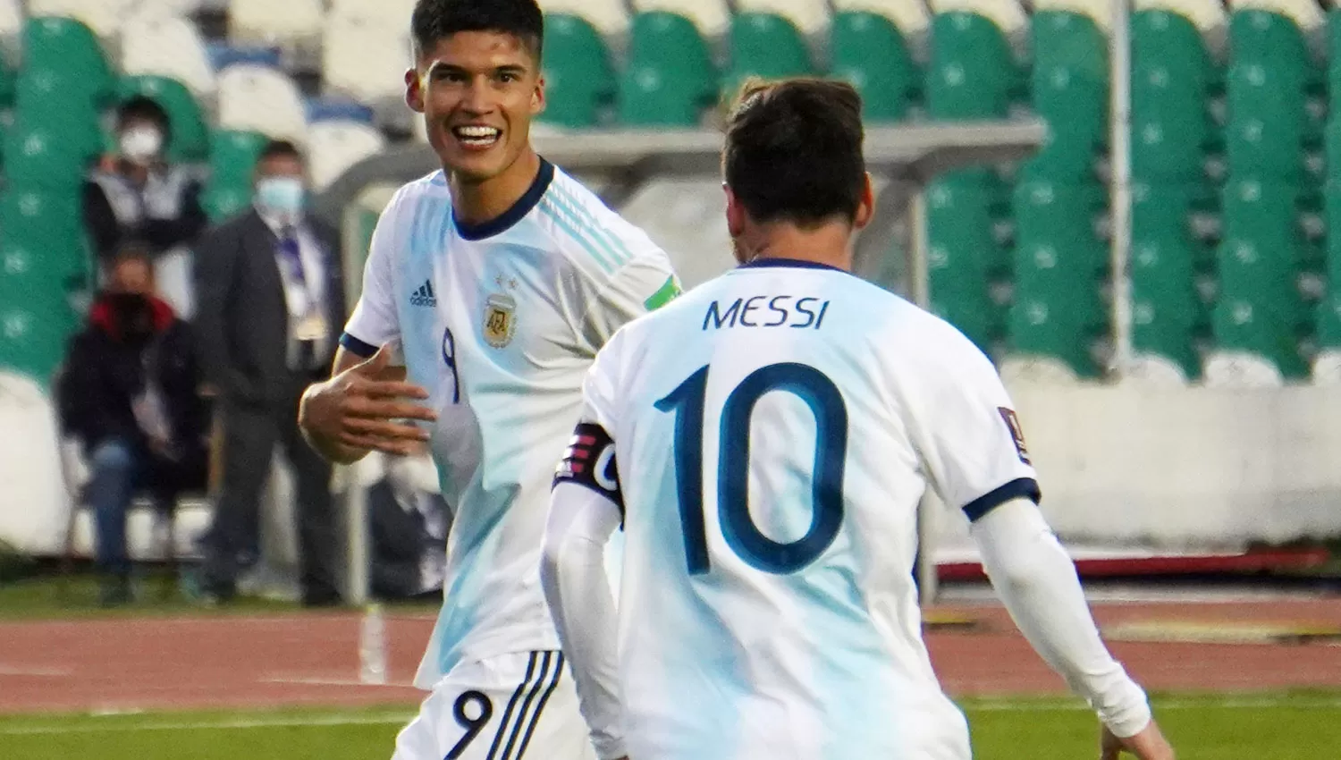 CON GOL. Joaquín Correa anotó en la victoria argentina sobre Bolivia, en La Paz.