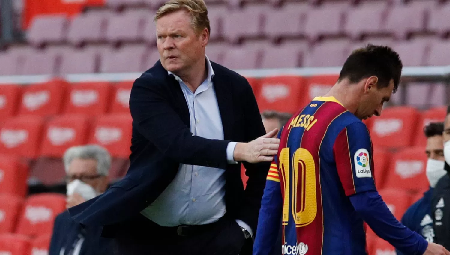 Ronaldo Koeman, entrenador de Barcelona.