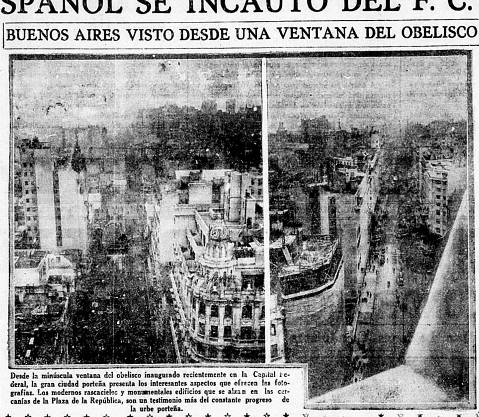 PRIMERA VISTA. Estas fotos fueron tomadas desde las ventanas de la construcción el mismo día de su inauguración al público. 