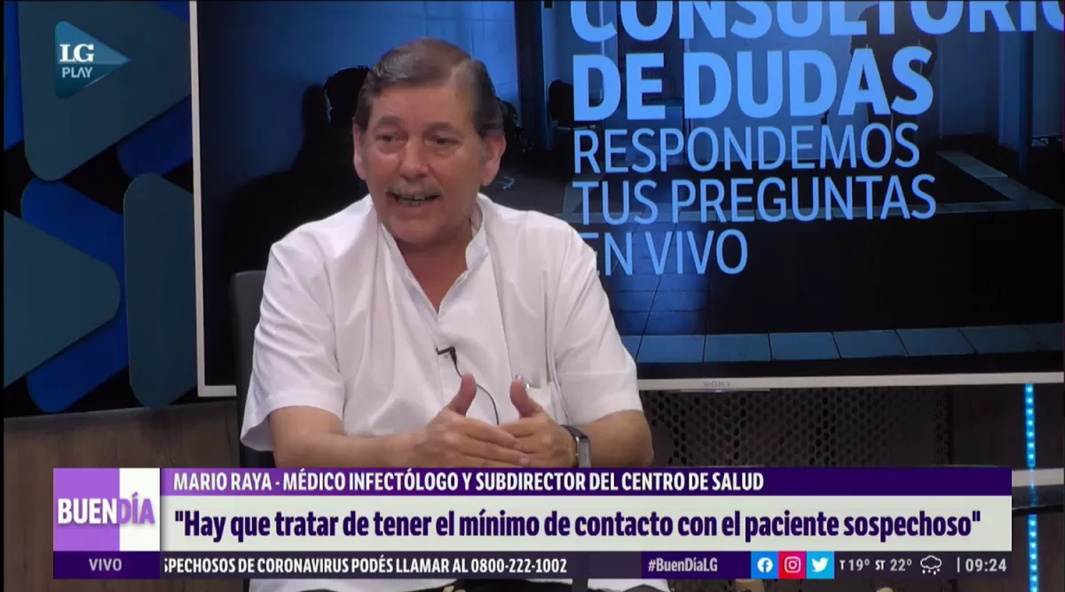 MARIO RAYA. “La humanidad aprenderá de todas estás cosas, nos tenemos que preparar para lo peor siempre”.