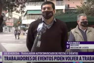 Empleados y propietarios de salones de fiesta se movilizan hasta la Casa de Gobierno