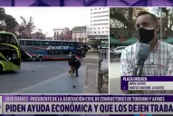 Choferes de larga distancia vuelven a reclamar una ayuda económica