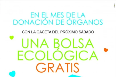 Donación de órganos y bolsa ecológica