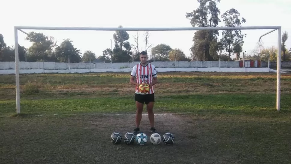 EN LA CANCHA. “Viruta” Borque cuenta con seis goles convertidos para Santa Ana en lo que va del certamen liguista, que hasta aquí pudo completar sólo tres fechas.  