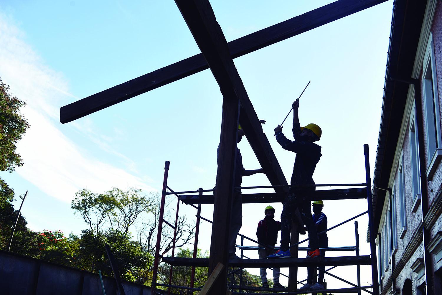 EN OBRA. La idea es adelantar cuanto antes la fecha de la inauguración.