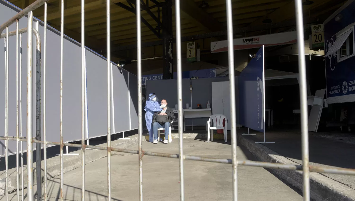 HISOPADOS. Uno de los centros de testeos está ubicado en la Terminal de Ómnibus.