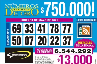 Los Números de Oro de LA GACETA