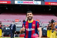 El Kun Agüero llegó al Barcelona y dijo que será un placer jugar con Messi