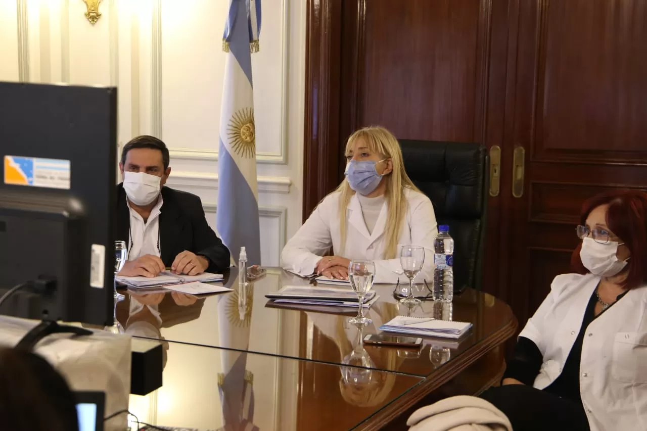 EN REUNIÓN. Chahla encabezó el equipo de funcionarios por Tucumán ante el CFS. Foto: Prensa Min. de Salud