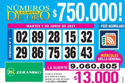 Los Números de Oro de LA GACETA