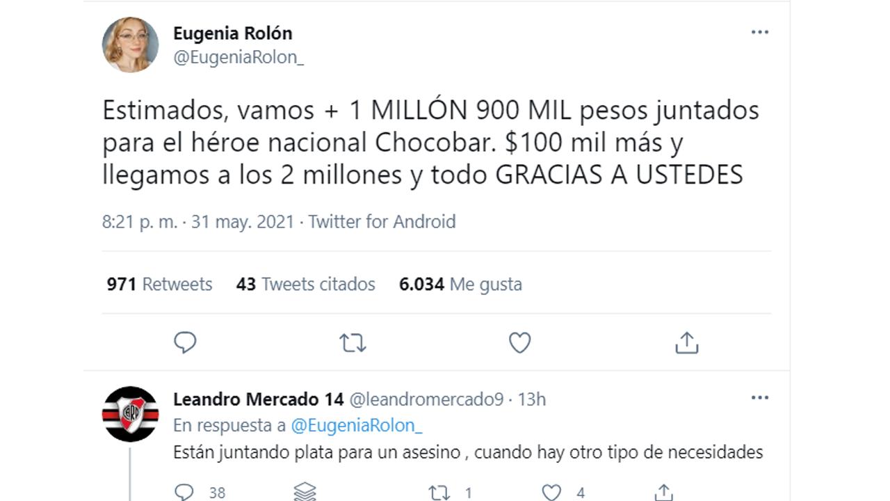 Luego de la condena, recaudaron casi $ 2.000.000 para donar a Luis Chocobar