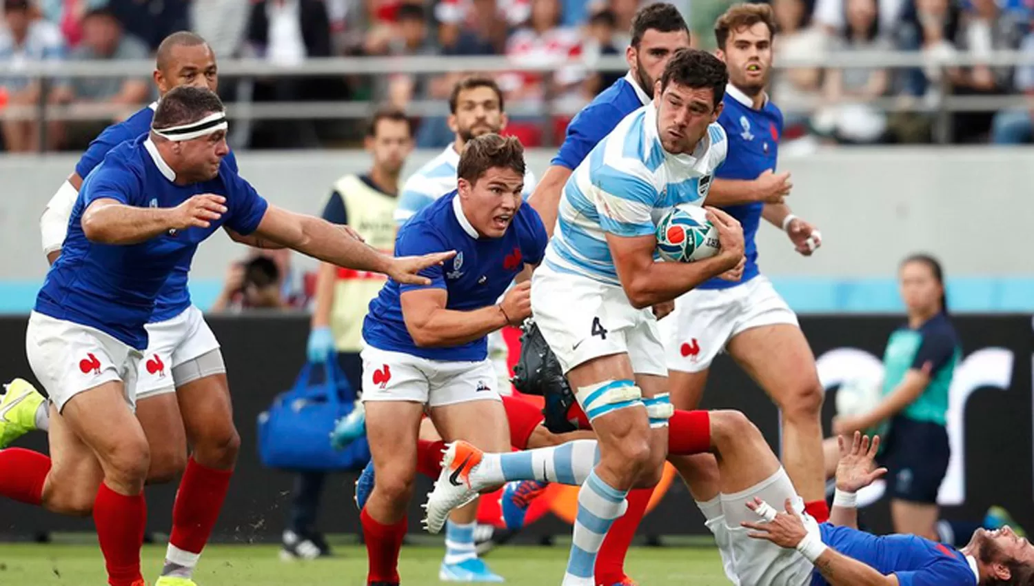 EL ÚLTIMO. Los Pumas cayeron ante Francia durante la Copa del Mundo de Japón 19.