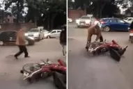 Yerba Buena: un hombre tuvo un ataque de furia tras un choque entre una moto y una camioneta